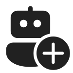 Bot Add SVG Icon